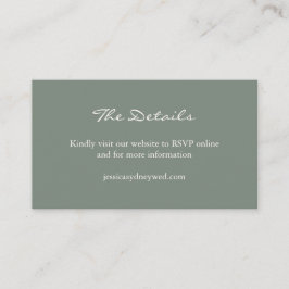 Minimale website voor donkergrijze stempel informatiekaartje