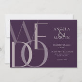 Minimale weddenschap dat we Paars in Eggplant uitn Kaart (Voorkant)