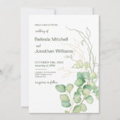 Minimale weddenschap met de Waterverf van Eucalypt Kaart (Voorkant)