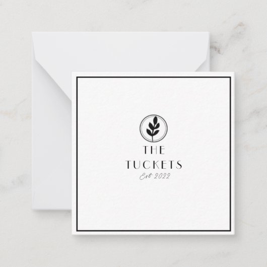 Minimale weddenschap Modern Dank je Post Kaart Notitiekaartje (Voorkant)