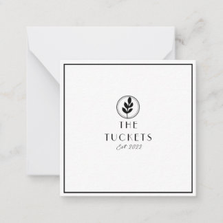 Minimale weddenschap Modern Dank je Post Kaart Notitiekaartje