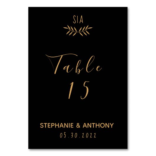 Minimale weddenschap tussen zwart en Gold Branch Kaart (Achterkant)