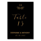 Minimale weddenschap tussen zwart en Gold Branch Kaart (Voorkant)