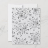 Minimale weddenschappen, botanische bruiloft kaart (Achterkant)