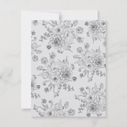 Minimale weddenschappen, botanische bruiloft kaart (Achterkant)