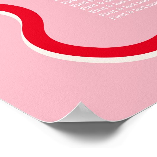 Minimale weduwenkaart poster (Hoek)