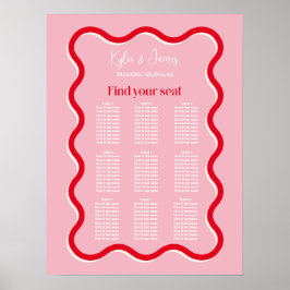 Minimale weduwenkaart poster