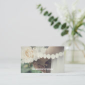 Minimale weduwfotografie visitekaartje (Staand voorkant)