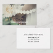 Minimale weduwfotografie visitekaartje (Voorkant / Achterkant)