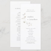 Minimale weduwschapsprogramma voor scripts programmakaart (Voorkant / Achterkant)
