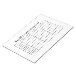 Minimale Weekelijkse Maaltijdplanner Notitieblok