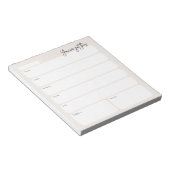 Minimale weekplanner notitieblok (Schuin)