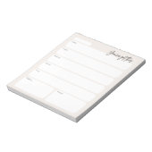 Minimale weekplanner notitieblok (Linkerzijde)
