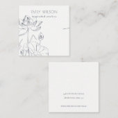 Minimale weergave van het Ketting met watervrij st Vierkante Visitekaartje (Voorkant / Achterkant)