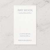 Minimale weergave van het Ketting met watervrij st Visitekaartje (Achterkant)