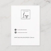 Minimale weergave van het Ketting van de filiaal v Visitekaartje (Achterkant)