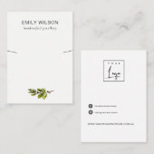 Minimale weergave van het Ketting van de filiaal v Visitekaartje (Voorkant / Achterkant)