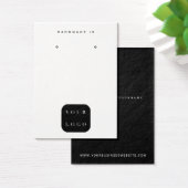 Minimale weergave van zwarte en witte juwelen visitekaartje (Bureau)