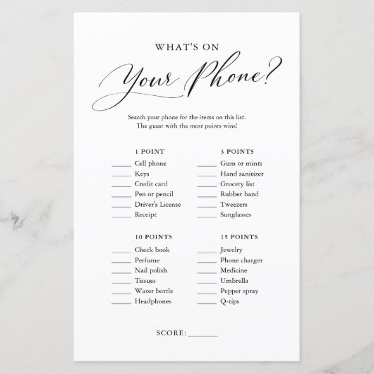 Minimale Wegen op uw Spel van het Baby shower van  (Voorkant)