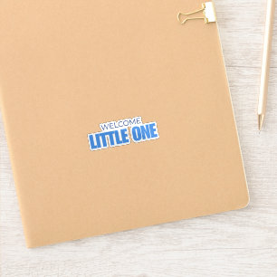 Minimale Welcome Little One Baby Shower Sticker