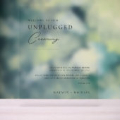 Minimale Welkom bij het Unplugged Wedding Ceremony Acryl Bord (Neutraal)