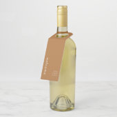 Minimale Welkom Fles Hanger Label (Schuin)