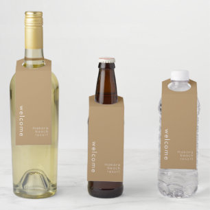 Minimale welkome Label fleshengel