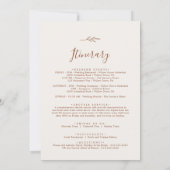 Minimale welkomstbrief en reisroute voor Leaf Boho (Achterkant)