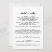 Minimale welkomstbrief over de eucalyptus bruiloft (Achterkant)