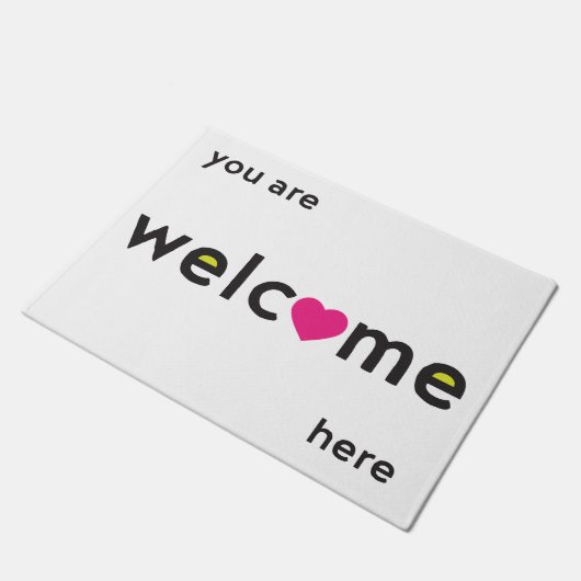 Minimale welkomstmat deurmat (Schuin)