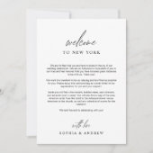 Minimale welkomstroute Hartelijk dank Kaart (Voorkant)