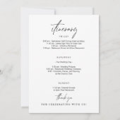 Minimale welkomstroute Hartelijk dank Kaart (Achterkant)