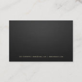 Minimale wet visitekaartje zwart en goud (Achterkant)