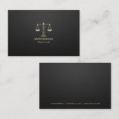 Minimale wet visitekaartje zwart en goud (Voorkant / Achterkant)