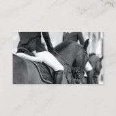 Minimale White Gold Horse/Equestrian Photograaf Visitekaartje (Achterkant)