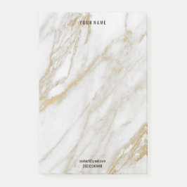 Minimale whiteboardsteen Luxe naam Advertentie Post-it® Notes