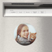 Minimale whitepasnaam script overlay Memorial Magneet (Insitu (Vaatwasser))