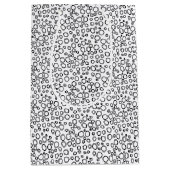 Minimale wieltjes zwart-wit bundels medium cadeauzakje (Voorkant)