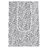 Minimale wieltjes zwart-wit bundels medium cadeauzakje (Achterkant)