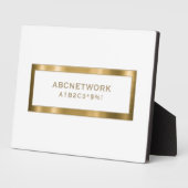 Minimale WiFi-wachtwoord Teken White Gold Fotoplaat (Zijkant)