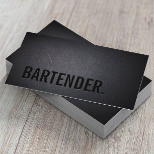 Minimale wijnbouw met Bartender Bold Text Visitekaartje