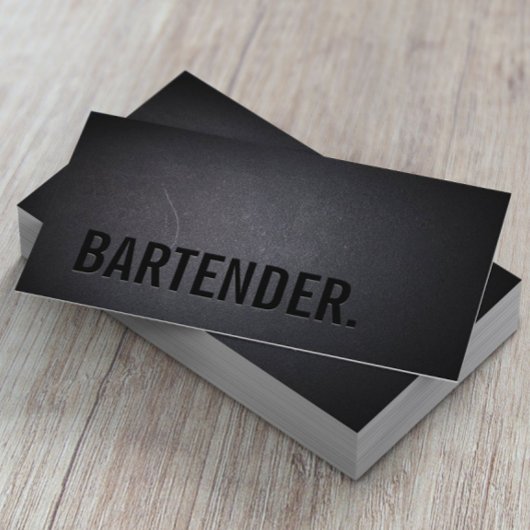 Minimale wijnbouw met Bartender Bold Text Visitekaartje