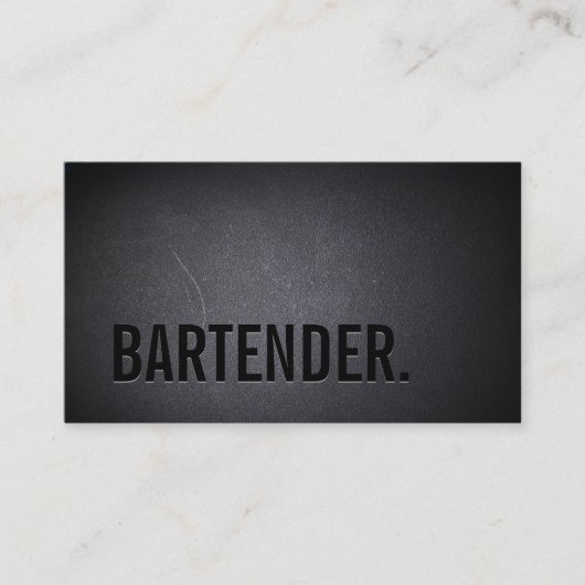 Minimale wijnbouw met Bartender Bold Text Visitekaartje (Voorkant)