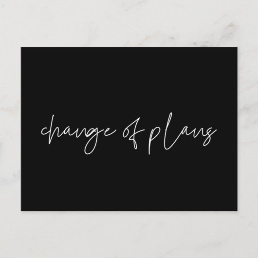 Minimale wijziging van plannen uitstel huwelijk briefkaart (Voorkant)