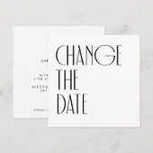 Minimale wijzigingsdatum voor moderne kunst Deco W Kaart (Voorkant / Achterkant)