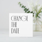 Minimale wijzigingsdatum voor moderne kunst Deco W Kaart (Staand voorkant)