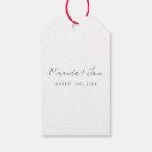 Minimale Wilde Bloem Lesbische Trouwbloem Pride Cadeaulabel (Achterkant)