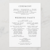 Minimale Wilde Bloem LGBTQ Gay Pride Bloemige Trou Programmakaart (Achterkant)