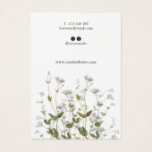 Minimale wilde bloem met juweliele Kaart (Achterkant)