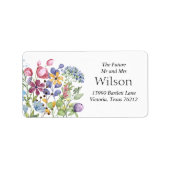 Minimale Wilde Boho met het Adres van de Terugkeer Etiket (Voorkant)